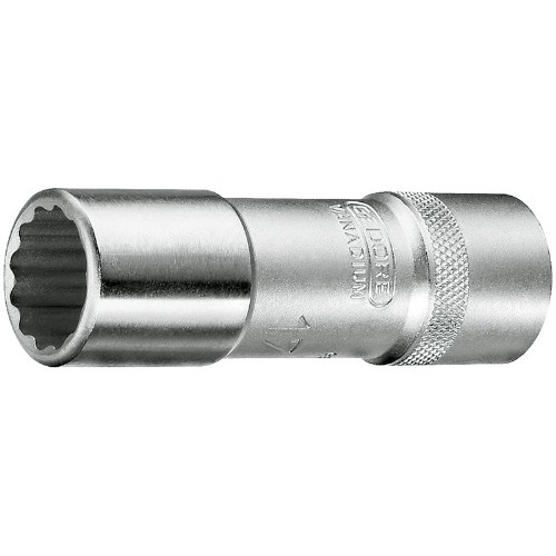Hylsa 1/2" 12-kant tum lång GEDORE D19LAF