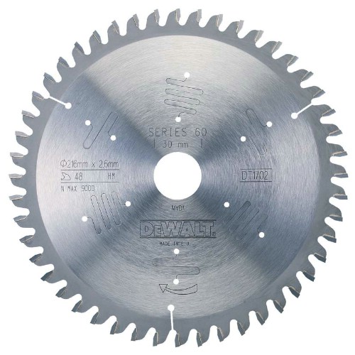 Cirkelsågklinga DEWALT SERIE 60 Trä, Alu, PVC