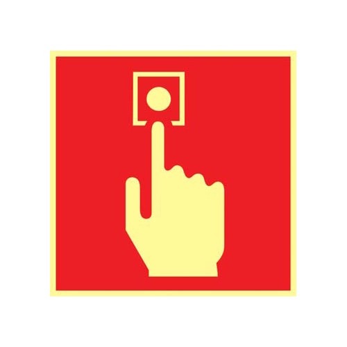 Skylt brandlarm Supernova färgefterlysande