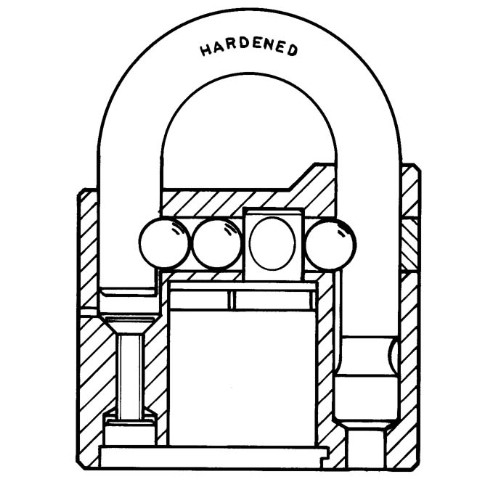 Hänglås ANCHOR 800 Klass 3