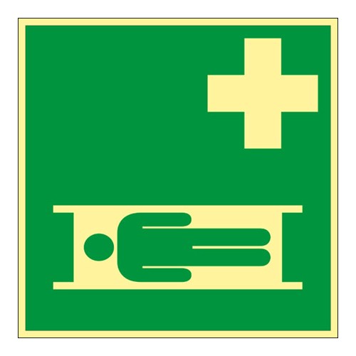 Skylt sjukbår Supernova färgefterlysande