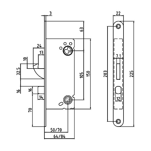 Hakregellås ASSA Connect 310