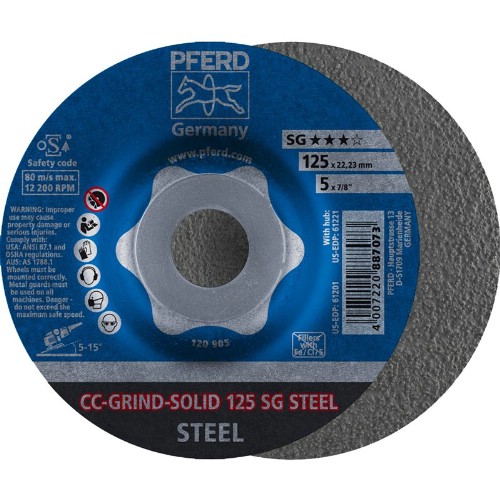 Sliprondell PFERD CC-GRIND SOLID SG-STEEL