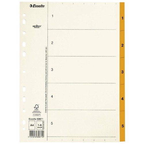 Register ESSELTE Servo A4 papper