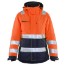 Oransje/Marineblå