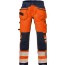 Oransje/Marineblå