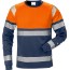 Oransje/Marineblå