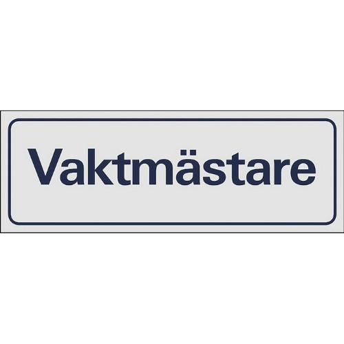 Skilt symbol vaktmester
