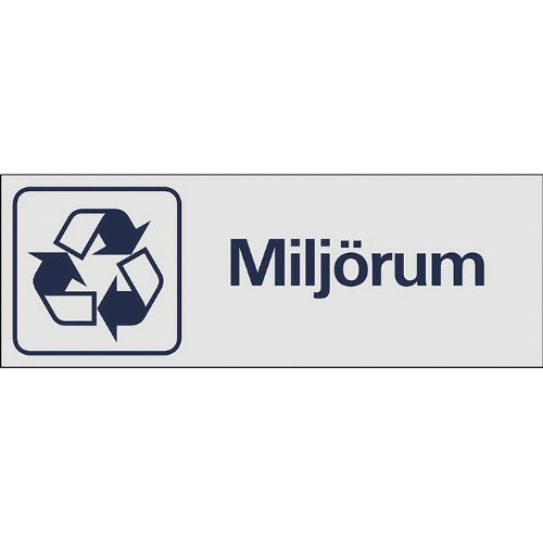 Skylt symbol miljörum