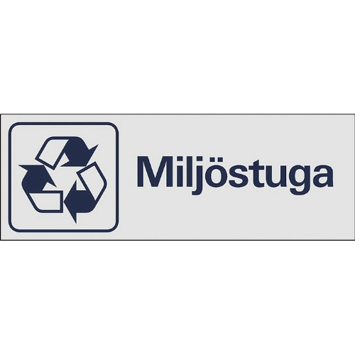Skylt symbol miljöstuga