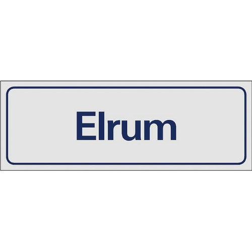 Skylt symbol elrum