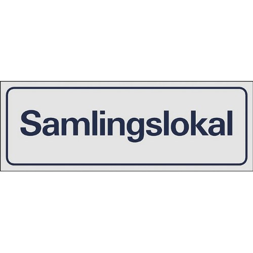 Skilt symbol forsamlingslokale