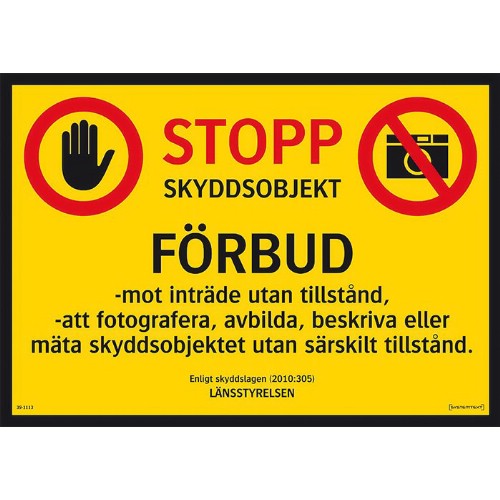 Skylt skyddsobjekt länsstyrelsen