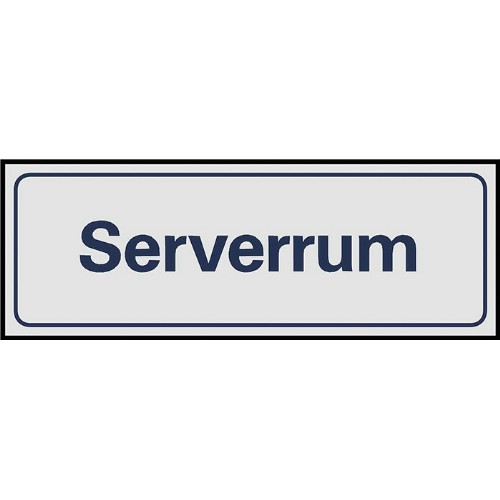 Skylt symbol serverrum