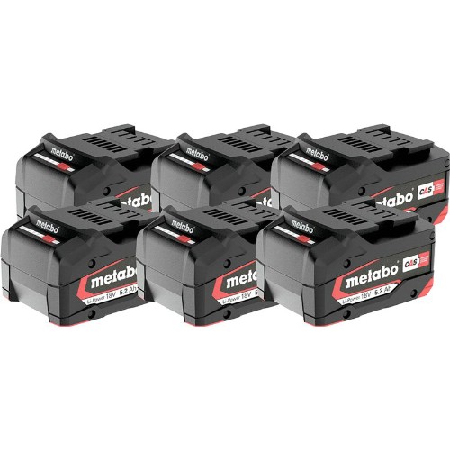 Batteripakke METABO 6x18 V 5,2 Ah Li-Ion