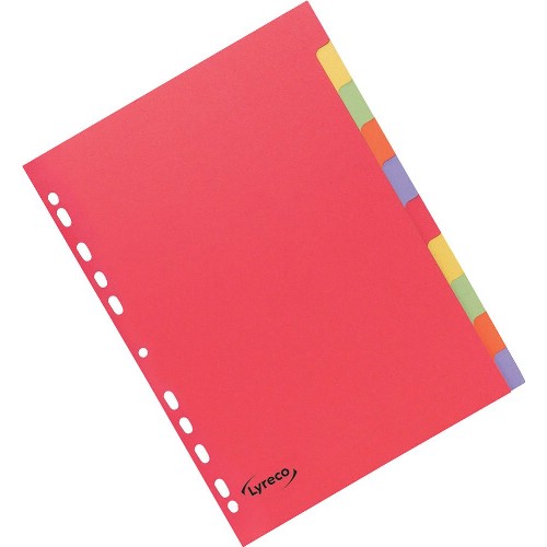 Register LYRECO A4 kartong färg