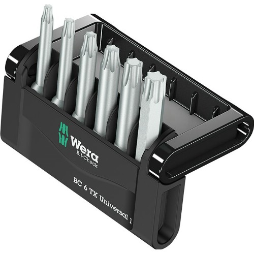 Bitssats 1/4" WERA Bit-Check 6 TX Universal 1
