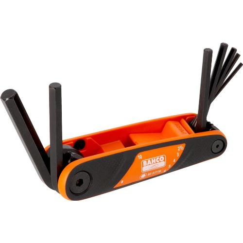 Insexnyckelsats mm BAHCO BE-9777B vikbar
