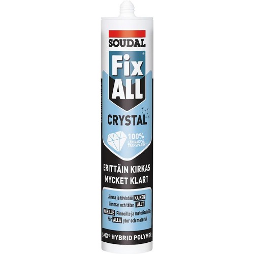 Lim- og tetningsmasse SOUDAL Fix ALL Crystal