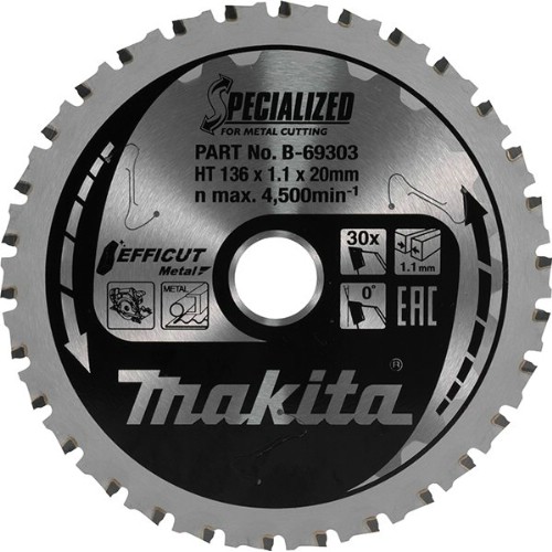 Cirkelsågklinga MAKITA Specialized Efficut Metall