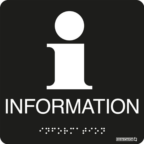 Skylt taktil information