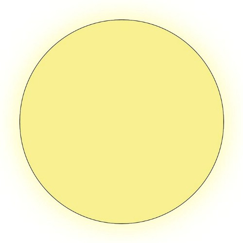 Kontrastmerking runde GlowLite Nova opplysende med sklisikker selvklebende