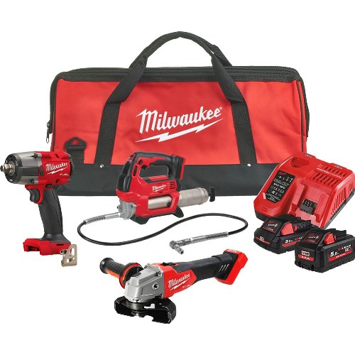 Kombipakke MILWAUKEE M18 FPP3SED-532B 18 V