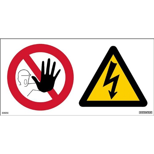 Skilt adgang forbudt livsfarlig ledning