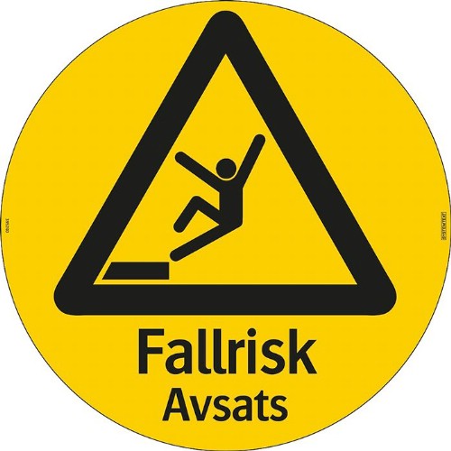 Gulvklistremerke avsats fallfare