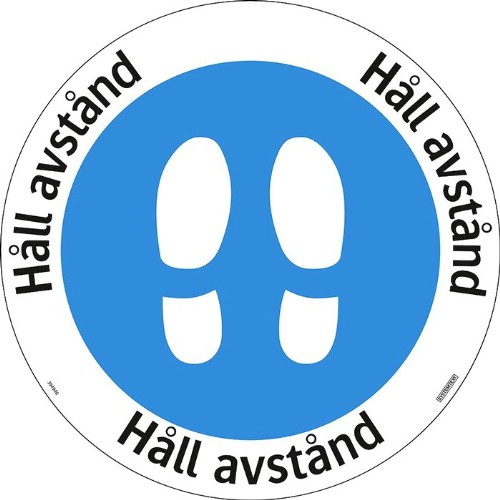 Gulvklistremerke Hold avstand