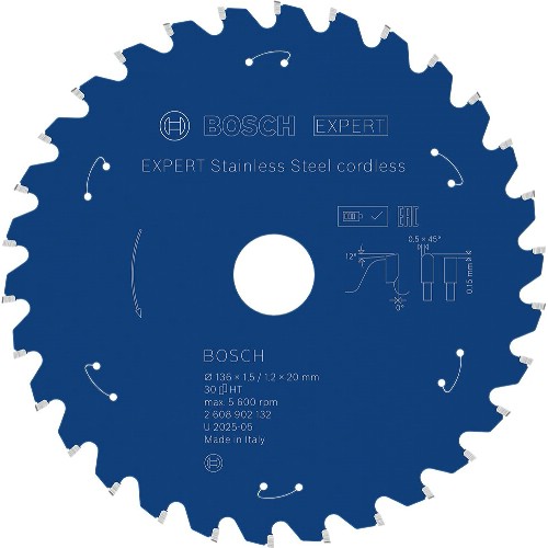 Cirkelsågklinga BOSCH Expert for Stainless Steel för batterisågar