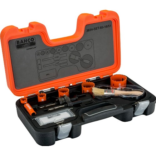 Hullsagsett BAHCO 3834-SET-65-16/51 10 deler