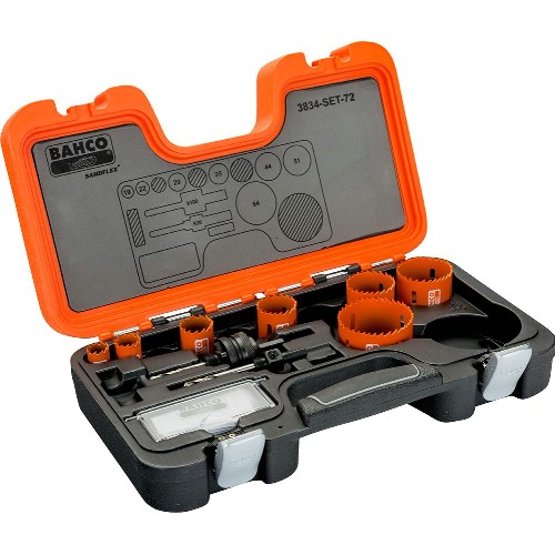 Hullsagsett BAHCO 3834-SET-72 9 deler