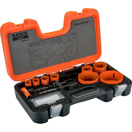 Hullsagsett BAHCO 3834-SET-92 11 deler